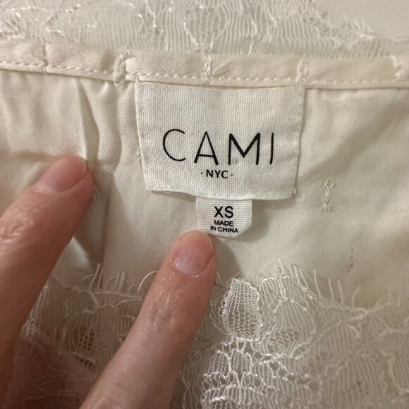 Cami NYC Sweetheart Silk Charmeuse White - Picture 3 of 5